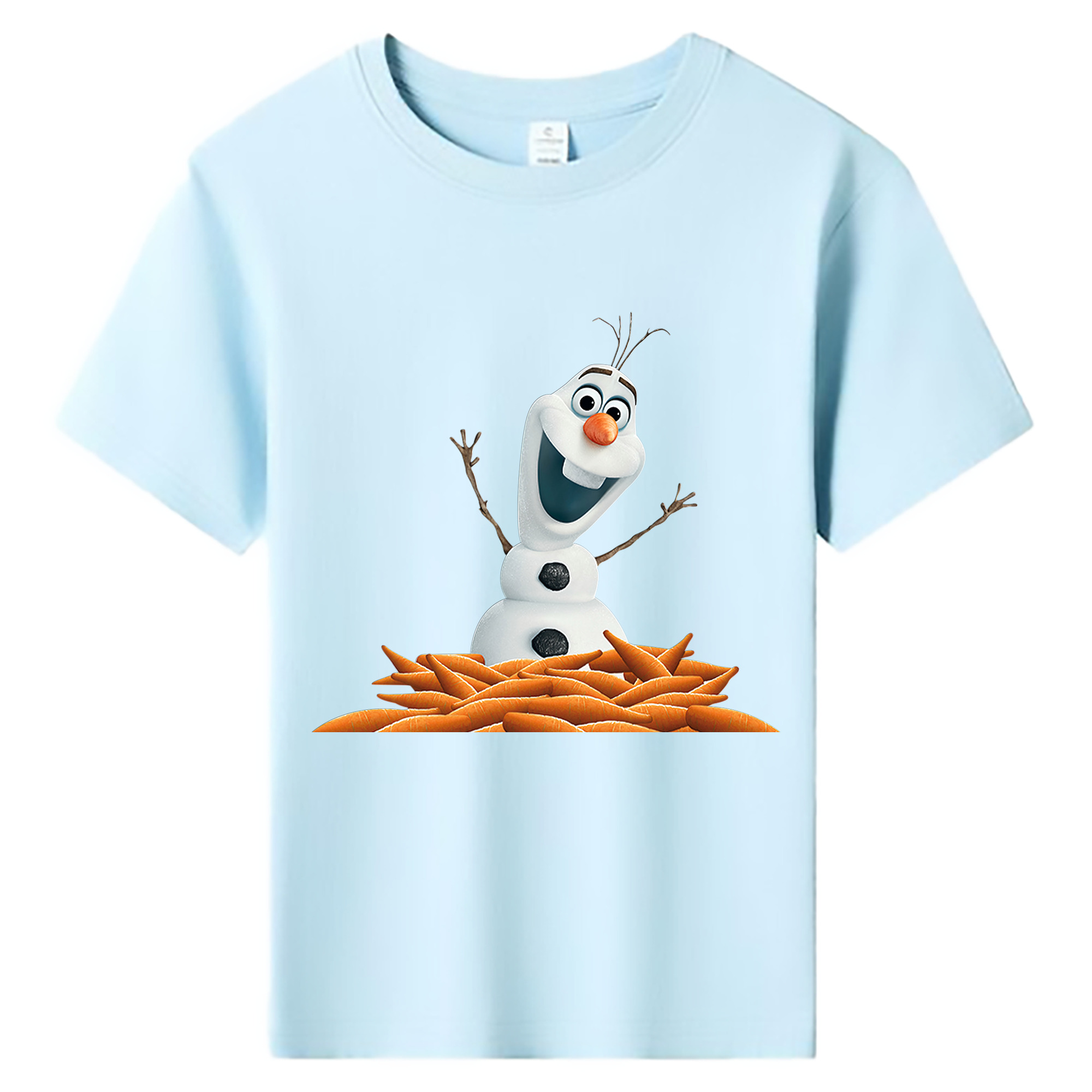 （画像用） アナと雪の女王 アンナ エルサ Frozen Anna Elsa 綿100％キッズTシャツ（フロントプリント）